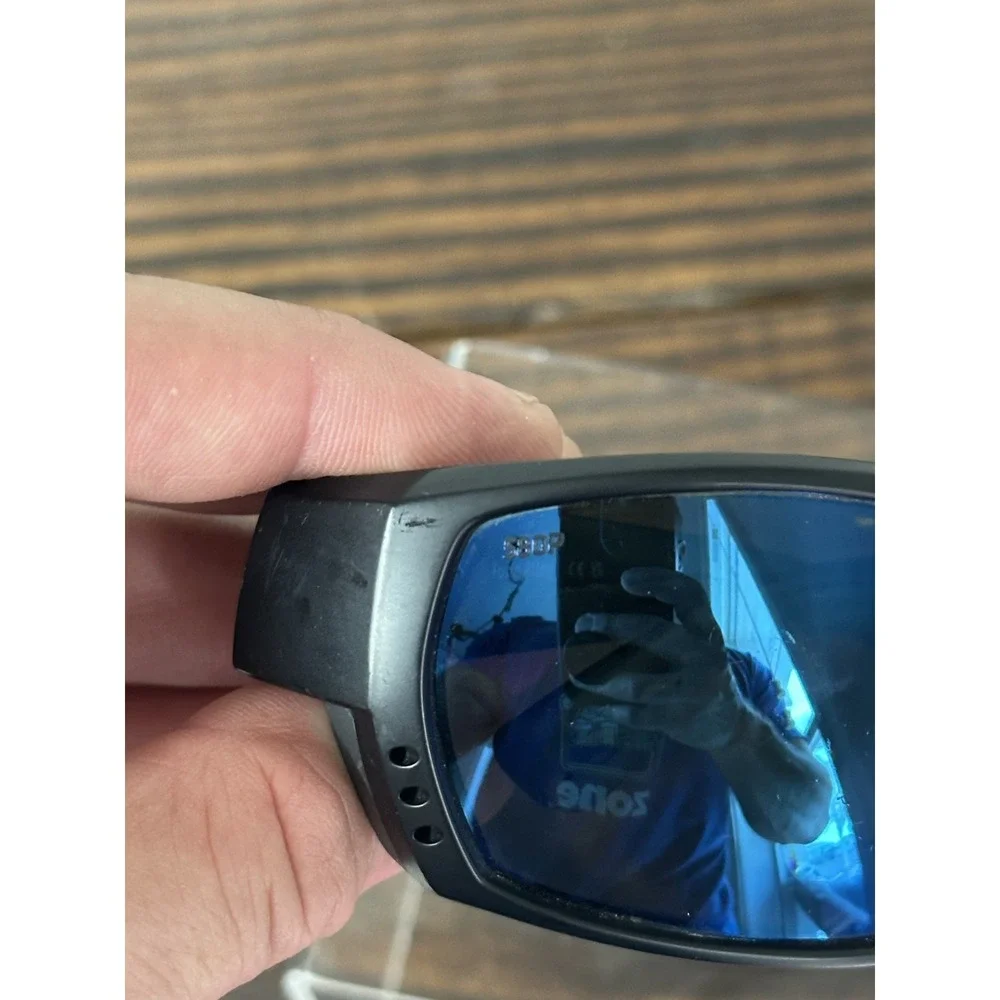 Costa Del Mar Tuna Alley Reader 1.5X Matte Black Frame Blue 580P Sunglasses